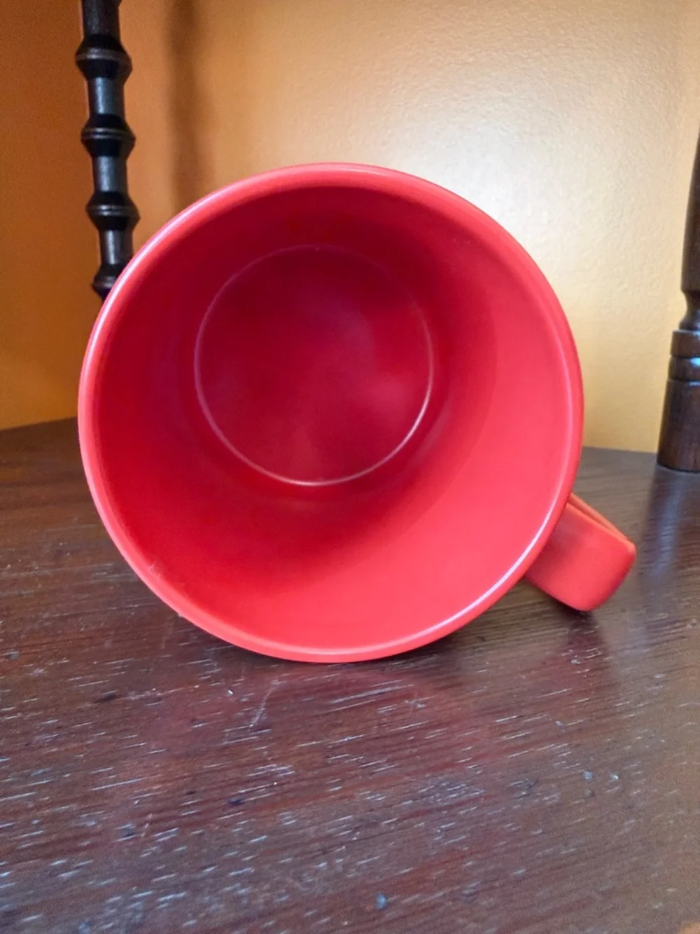 Pendleton Red Ceramic Mug with Multicolor Stripes - Picture 4 of 4
